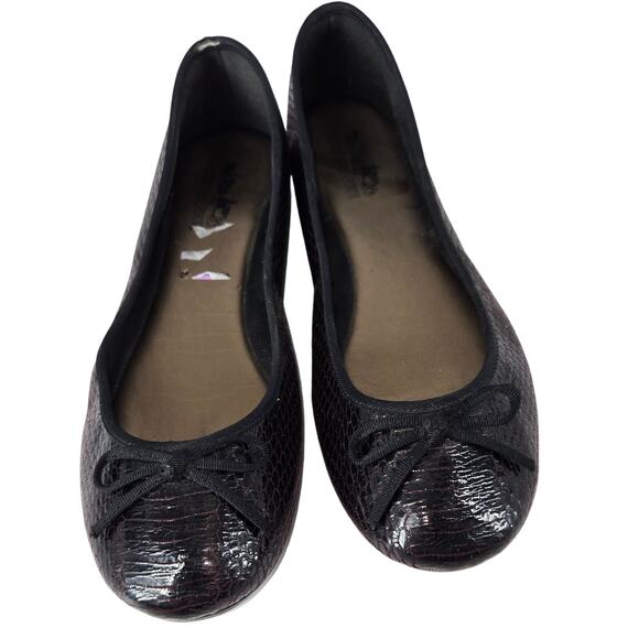 Coach and Four Snakeskin Fabric Ballet Flats Womens 8 Casual Office Animal Print - Picture 1 of 7